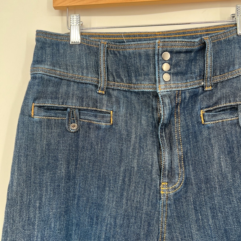 Pilcro High Rise Wide Leg Trouser Jeans Womens 31 Blue Boho Anthropologie - Picture 8 of 12